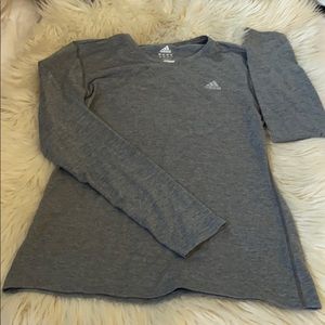 Adidas grey long sleeve shirt